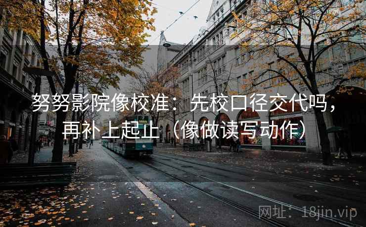 努努影院像校准：先校口径交代吗，再补上起止（像做读写动作）